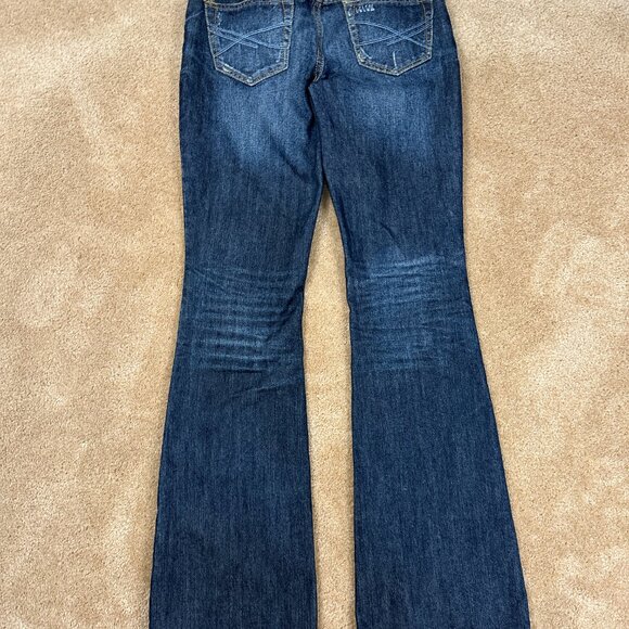 Y2K Aeropostale Hailey Flare Boot Cut Denim Jeans Size 5/6 Long Rip Distressed - Picture 8 of 10
